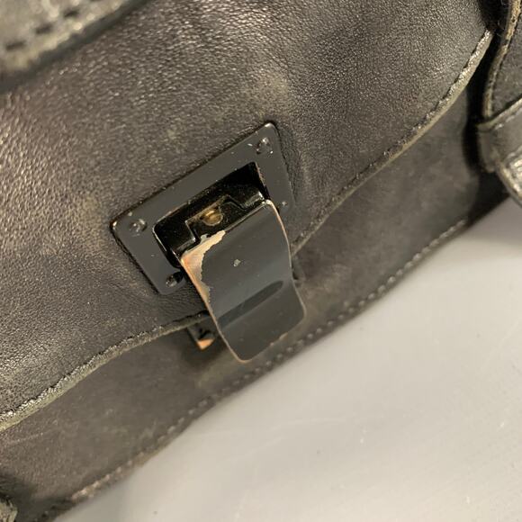 PROENZA SCHOULER PS1 Medium Black Leather Satchel Handbag - Picture 8 of 14